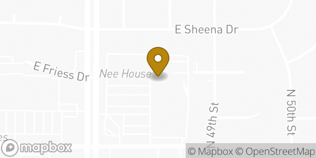 Map showing the location of The UPS Store in Phoenix, AZ 85032