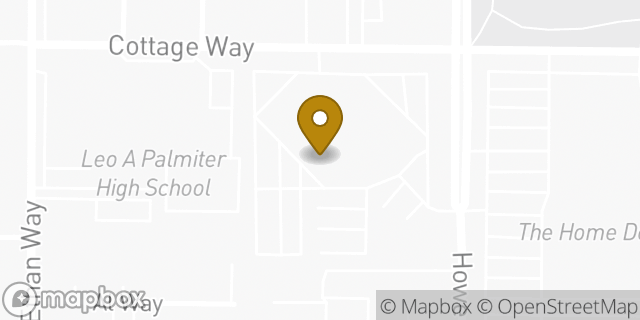 Map showing the location of Kaiser Permanente in Sacramento, CA 95825