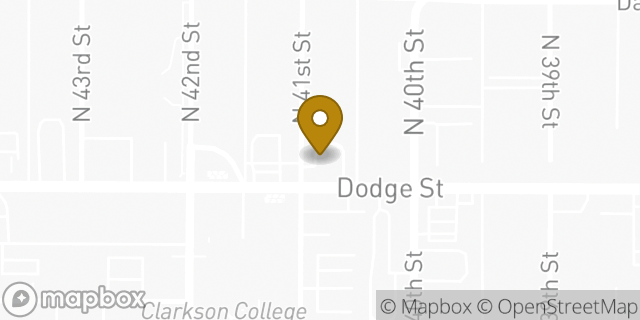 Map showing the location of Subway in Omaha, NE 68131