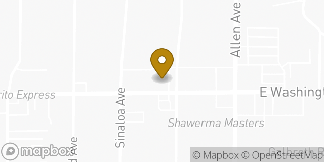Map showing the location of Subway in Pasadena, CA 91104