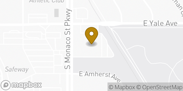 Map showing the location of The Church of Jesus Christ of Latter-day Saints in Denver, CO 80222