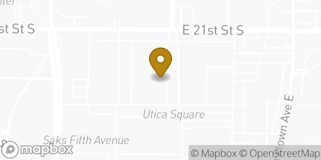 Map showing the location of Starbucks in Tulsa, OK 74114
