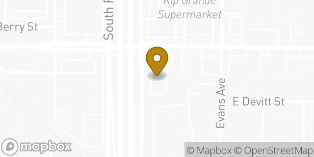 Map showing the location of McDonald's in Fort Worth, TX 76110