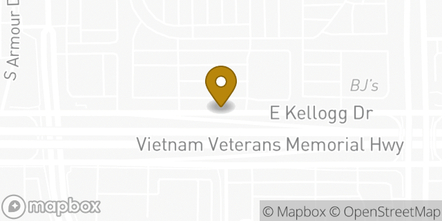 Map showing the location of Starbucks in Wichita, KS 67207