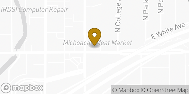 Map showing the location of Subway in Fresno, CA 93701
