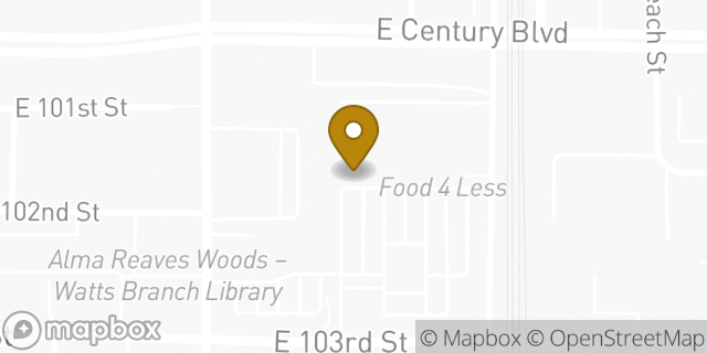 Map showing the location of CVS Pharmacy in Los Angeles, CA 90002