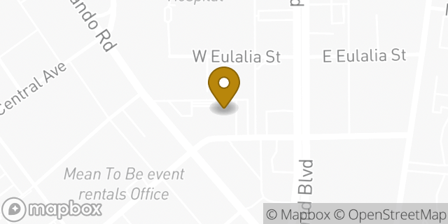 Map showing the location of Bank of America in Glendale, CA 91204