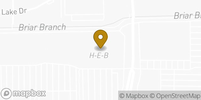 Map showing the location of H-E-B in Houston, TX 77055
