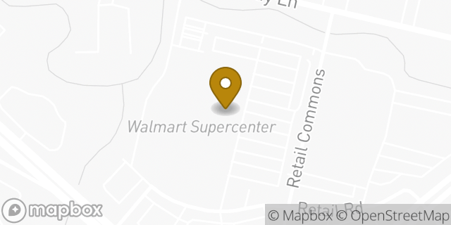 Map showing the location of Walmart in Dallas, TX