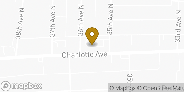 Map showing the location of Enterprise Rent-A-Car in Nashville, TN 37209