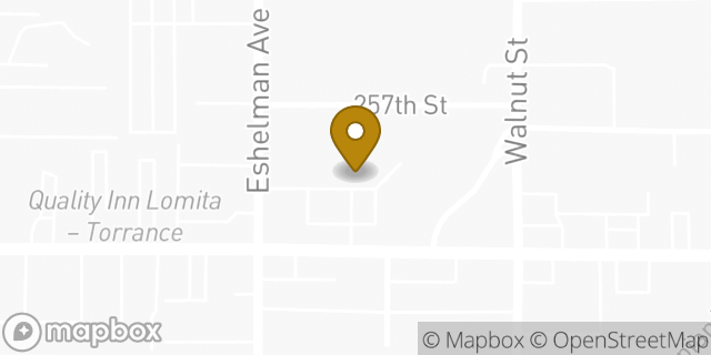 Map showing the location of Subway in Lomita, CA 90717