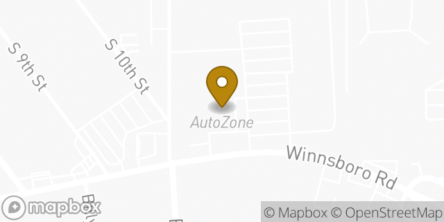 Map showing the location of AutoZone in Monroe, LA 71202