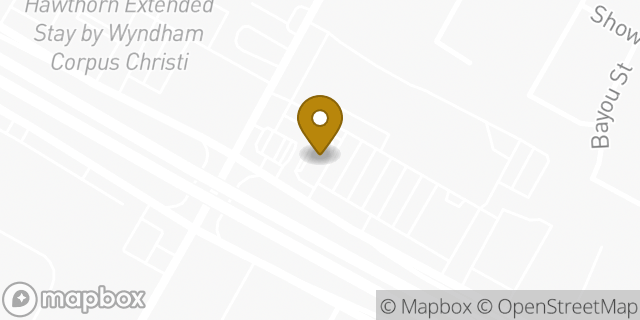Map showing the location of McDonald's in Corpus Christi, TX 78416