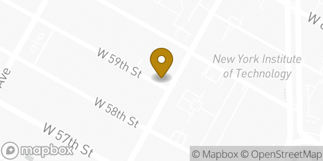 Map showing the location of Starbucks in New York, NY 10023