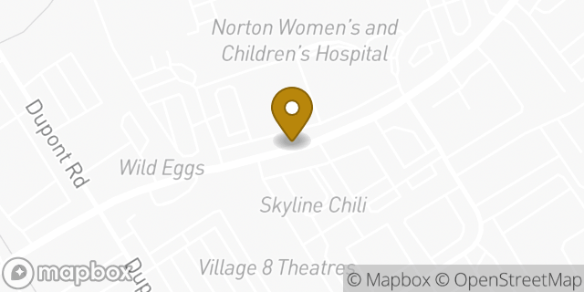 Map showing the location of Norton Children's Urology - St. Matthews in Louisville, KY 40207