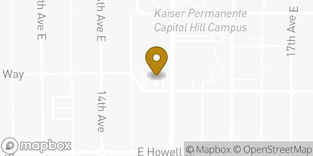 Map showing the location of Amazon Locker - Zakir in Seattle, WA 98112