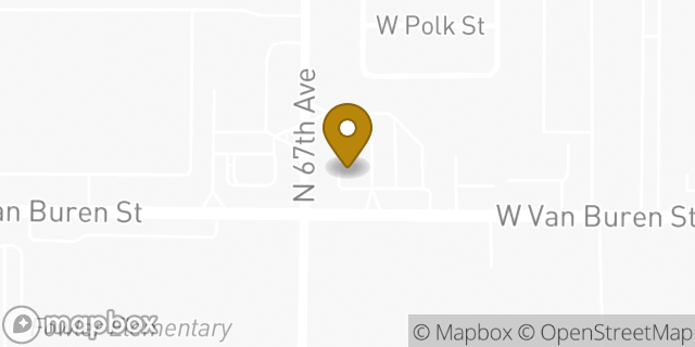 Map showing the location of McDonald's in Phoenix, AZ 85043