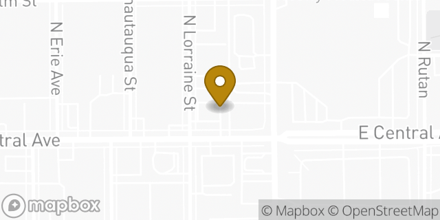 Map showing the location of Chipotle Mexican Grill in Wichita, KS 67214