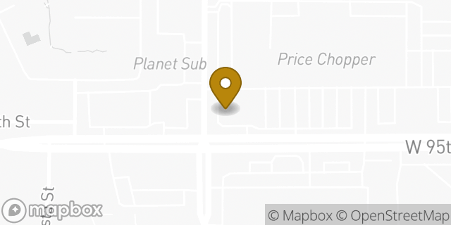 Map showing the location of McDonald's in Leawood, KS 66206