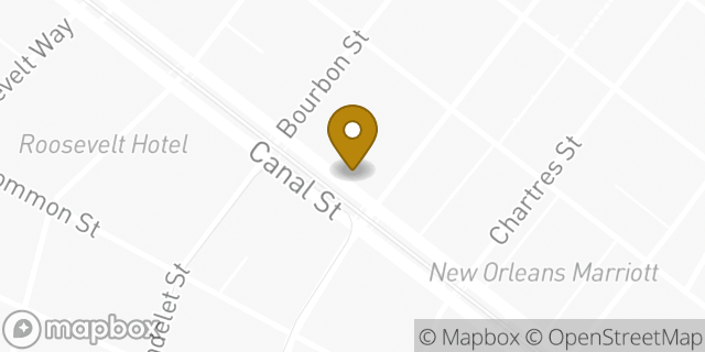Map showing the location of McDonald's in New Orleans, LA 70130