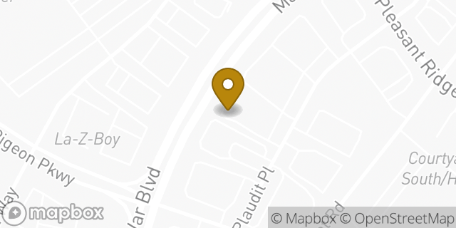 Map showing the location of Starbucks in Lexington, KY 40509
