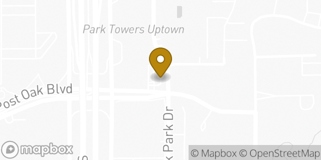 Map showing the location of Starbucks in Houston, TX 77027