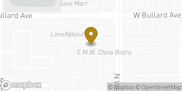 Map showing the location of The UPS Store in Fresno, CA 93711