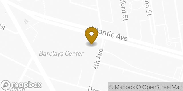 Map showing the location of Life Time Atlantic Avenue in Brooklyn, NY 11217