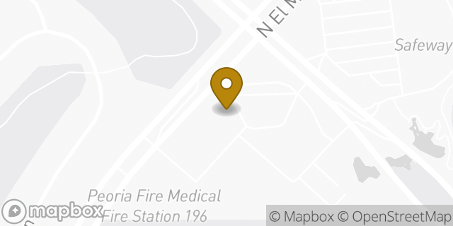 Map showing the location of Starbucks in Peoria, AZ 85383