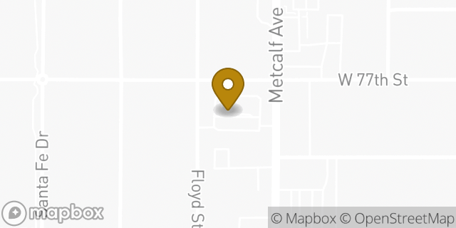 Map showing the location of McDonald's in Overland Park, KS 66204