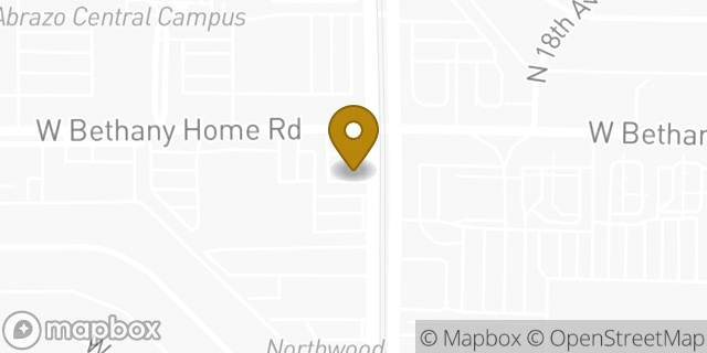 Map showing the location of Amazon Locker - Container in Phoenix, AZ 85015