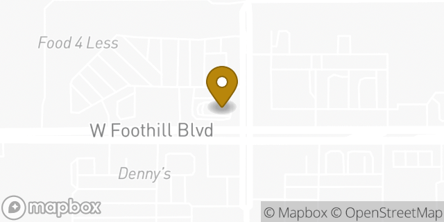 Map showing the location of McDonald's in Rialto, CA 92376
