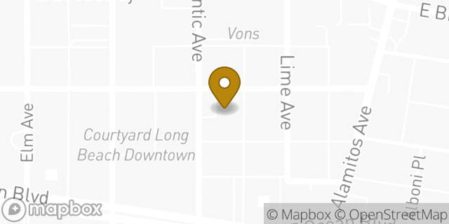 Map showing the location of Travelodge in Long Beach, CA 90802