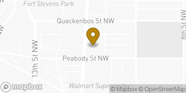 Map showing the location of Amazon Locker - Versatile in Washington, DC 20011