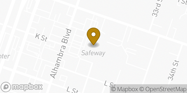 Map showing the location of Coinme in Sacramento, CA 95816