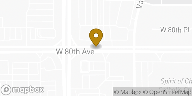 Map showing the location of ATM Safeway in Arvada, CO 80003