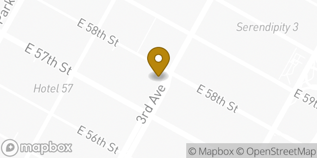 Map showing the location of McDonald's in New York, NY 10022