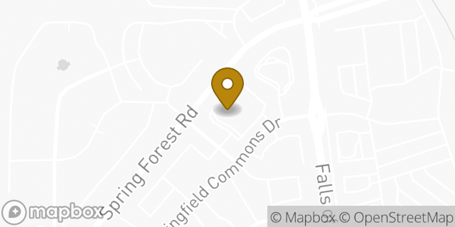 Map showing the location of Walgreens in Raleigh, NC 27609