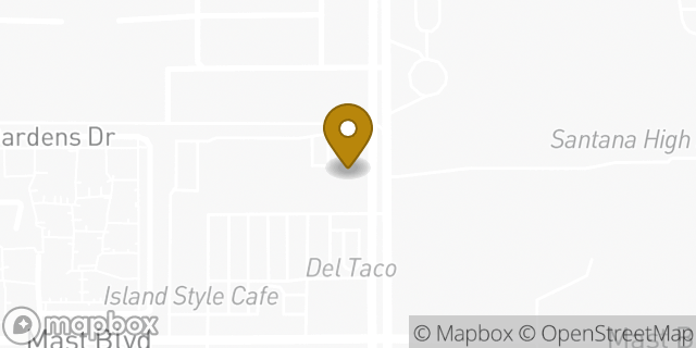 Map showing the location of Subway in Santee, CA 92071