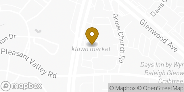 Map showing the location of Amazon Locker - Agato in Raleigh, NC 27612