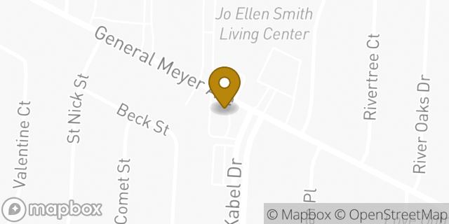 Map showing the location of McDonald's in New Orleans, LA 70131