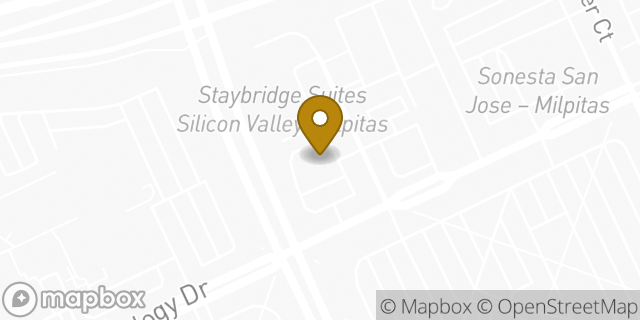 Map showing the location of Amazon Locker - Narration in Milpitas, CA 95035
