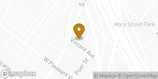 Map showing the location of Dunkin' in Hackensack, NJ 07601