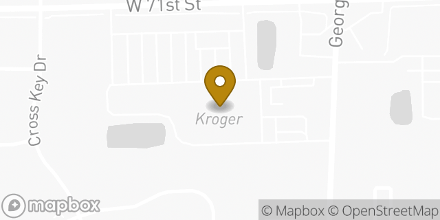 Map showing the location of Kroger in Indianapolis, IN 46268