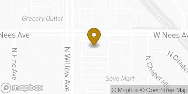 Map showing the location of McDonald's in Clovis, CA 93611