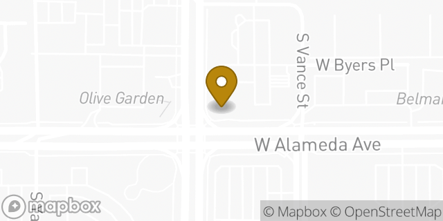 Map showing the location of Walgreens in Lakewood, CO