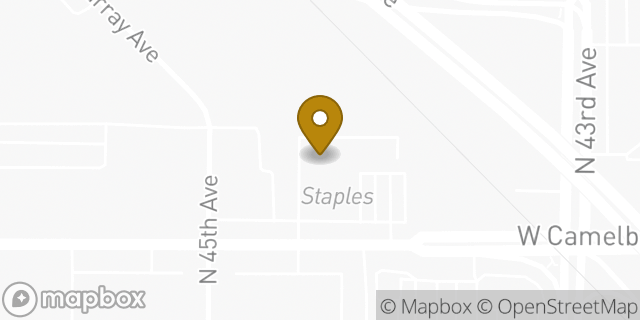 Map showing the location of Amazon Locker - Fabrice in Glendale, AZ 85301