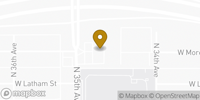 Map showing the location of Amazon Locker - Hybridization in Phoenix, AZ 85009