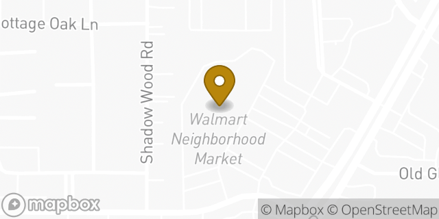 Map showing the location of Walmart Neighborhood Market in Colleyville, TX 76034