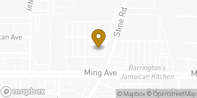 Map showing the location of Walgreens in Bakersfield, CA 93309